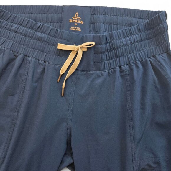PrAna Womens Size M Navy Blue Athletic Pants With Drawstring Ankles - Picture 3 of 11